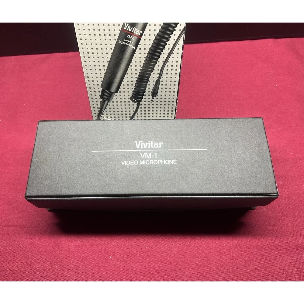 Vivitar Video Microphone VM-1 #058051‎  Box Is Beat up, Microphone & Case Is New